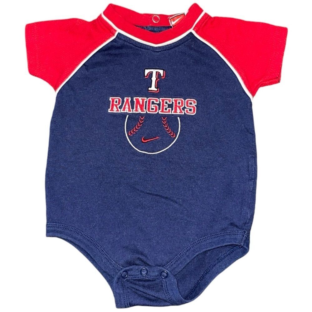 Nike Genuine Merchandise Infant Texas Rangers MLB Baseball Bodysuit | 3-6M